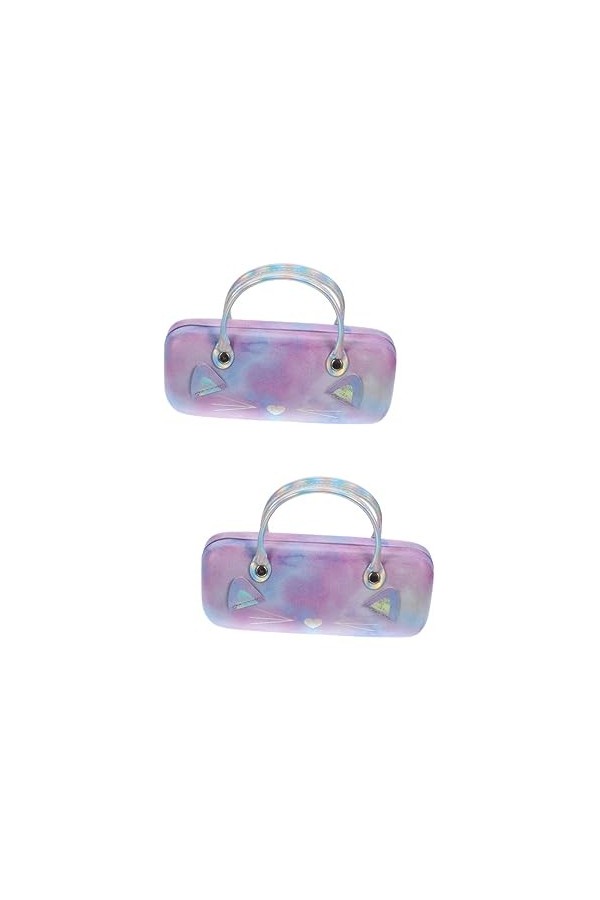 Healeved 3 Pièces Voyage Lunettes De Soleil Lunettes Shell En Cuir Enfant Lunettes De Soleil Lunettes Lunettes Chat Fille Gli