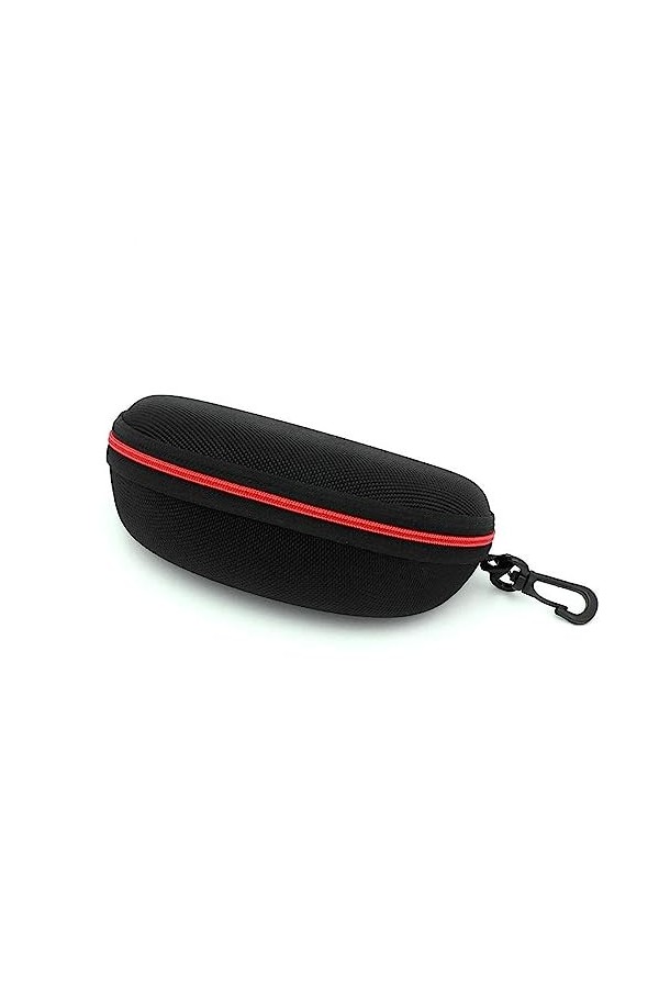 DANETI Grand étui à lunettes portable pour garçons et femmes, Rouge, taille unique