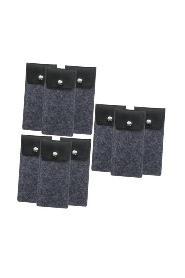 MAGICLULU 9 Pièces Étui à Crayons En Feutre Étui De Protection Pour Lunettes Sac à Sac à Main Sac à Lunettes Souple Étui à Lu