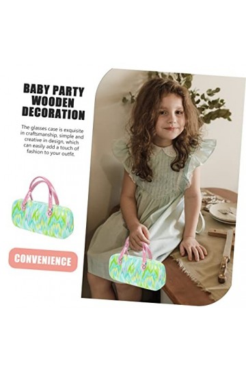 ERINGOGO 3Pcs Pu Cuir Métal Implant Lunettes De Soleil Lunettes De Soleil Pliantes Enfants Étui À Lunettes Lunettes De Soleil