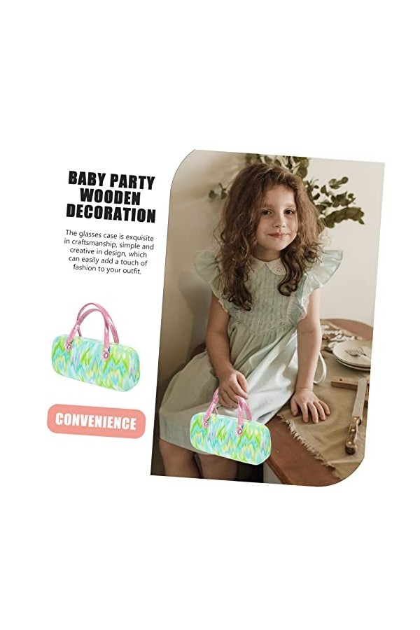 ERINGOGO 3Pcs Pu Cuir Métal Implant Lunettes De Soleil Lunettes De Soleil Pliantes Enfants Étui À Lunettes Lunettes De Soleil