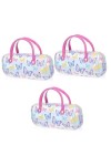 GALPADA 3 Pièces Enfants Créatif Portable Lunettes De Soleil Organisateur Stockage Valise Coque Dure Coloré Décor Étui À Lune