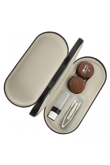 LALAFINA 1 Ensemble Étui À Lunettes À Double Usage Étui À Lunettes En Cuir Lunettes De Mode Boîte De Rangement Multifonctionn