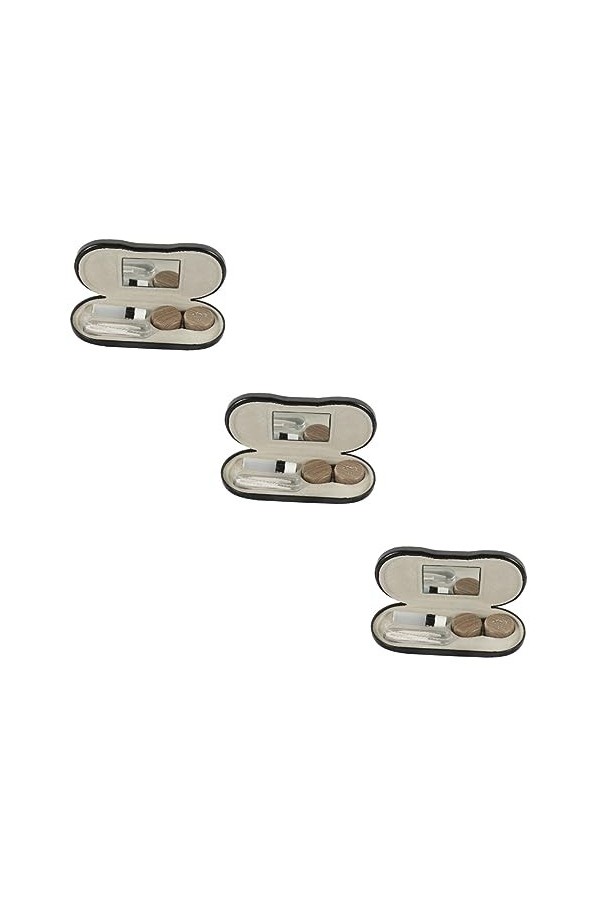 LALAFINA 1 Ensemble Étui À Lunettes À Double Usage Étui À Lunettes En Cuir Lunettes De Mode Boîte De Rangement Multifonctionn