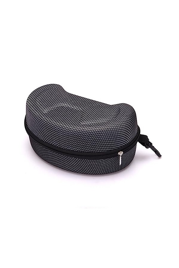 DANETI Étui à lunettes portable grand et large pour lunettes de soleil - Peut être accroché - Étui à lunettes de ski, gris, t