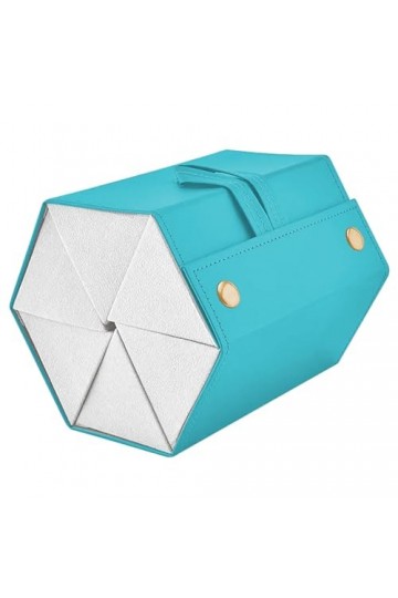 CHENKEE Boîte de Rangement pour Lunettes de Soleil, 6 Compartiments en Cuir Synthétique Lunettes de Soleil Boîte à Lunettes é