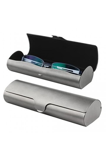 La Desire Étui à lunettes en aluminium rigide, étui à lunettes léger, étui à lunettes mince, étui à lunettes mat givré, desig