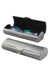 La Desire Étui à lunettes en aluminium rigide, étui à lunettes léger, étui à lunettes mince, étui à lunettes mat givré, desig