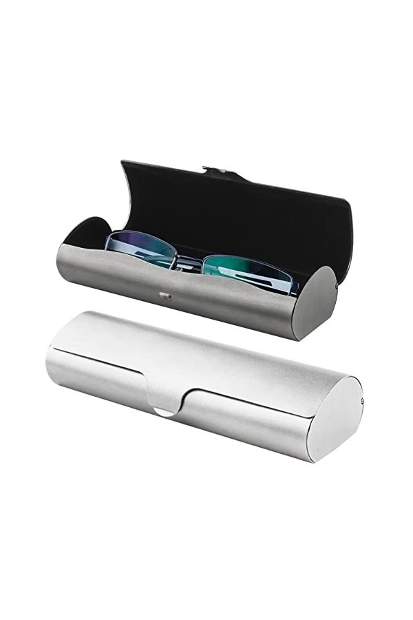 La Desire Étui à lunettes en aluminium rigide, étui à lunettes léger, étui à lunettes mince, étui à lunettes mat givré, desig