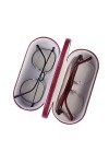 Green travel Étui à lunettes double pour 2 lunettes, étui à lunettes rigide double face, étui à lunettes portable, étui à lun
