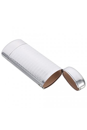 GALPADA Étui de lunettes rigide en aluminium ultra lumineux - Pour homme et femme - Voyage - Travail détude, argenté