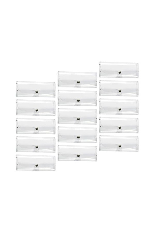 Amosfun Étuis À Lunettes En Plastique 15 Pièces Conteneur De Lunettes De Soleil Transparent Support En Verre Transparent À Lu