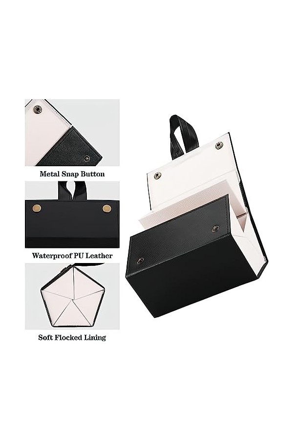 Boîte De Rangement, Etui Lunettes Souple Pour 5 Lunettes De Soleil, 5 Compartiments Rangement Lunette De Soleil, Porte Lunett