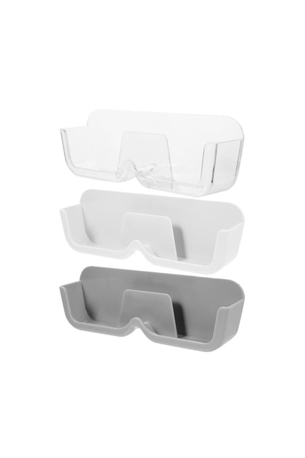 TOVINANNA Étui à lunettes 3 pièces, support de rangement pratique pour lunettes, étagère darmoire, support mural pour lunett