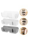 TOVINANNA Étui à lunettes 3 pièces, support de rangement pratique pour lunettes, étagère darmoire, support mural pour lunett