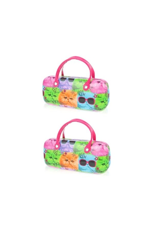 ABOOFAN 2 Pièces Enfants Créatifs Portable Femmes Lunettes Sac Coquille À Lunettes Sac À Lunettes Enfants À Lunettes De Solei