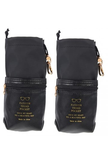 VALICLUD 2 Pièces Sac De Rangement Pour Lunettes Étui à Lunettes Organisateur De Lunettes Sac De Lunettes De Soleil Sac Porte