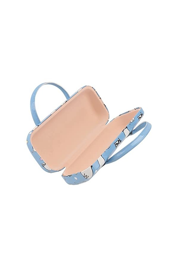 Holibanna Étui à lunettes en cuir synthétique avec poignée pour enfants - Bleu clair
