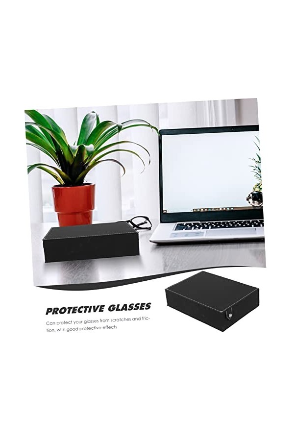 BUTIFULSIC à Lunettes Multi Grille Vitrine De Lunettes Porte-lunettes Boite Rangement Montre Organisateur De Lunettes De Sole