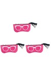 FRCOLOR 3 Pièces Pochette Pour Lunettes De Soleil Coquille De Lunettes Porte-lunettes Étui à Lunettes Sac De Rangement Pour L