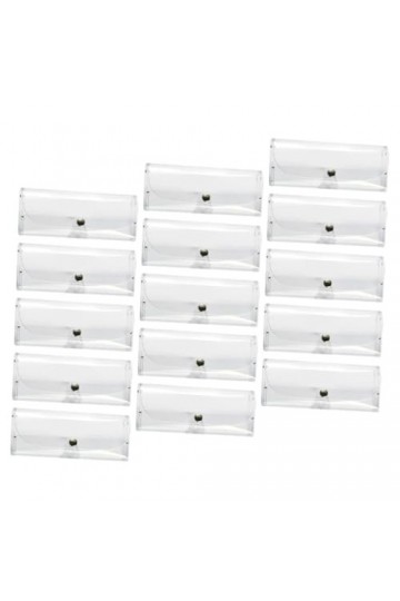 GALPADA 15 Pièces Étui À Lunettes Transparent Étui À Lunettes De Voyage Étui À Lunettes Avec Bouton Étuis À Lunettes Étui En 