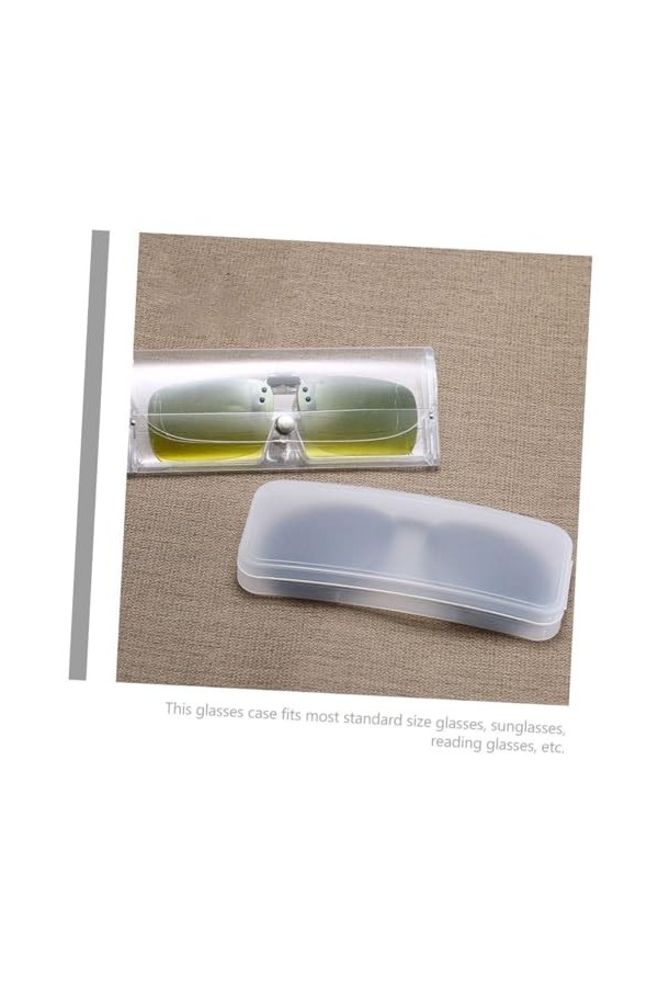 GALPADA 15 Pièces Étui À Lunettes Transparent Étui À Lunettes De Voyage Étui À Lunettes Avec Bouton Étuis À Lunettes Étui En 