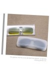 GALPADA 15 Pièces Étui À Lunettes Transparent Étui À Lunettes De Voyage Étui À Lunettes Avec Bouton Étuis À Lunettes Étui En 