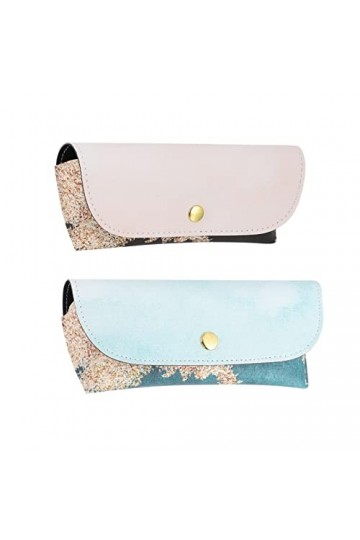 2 Pièces à Lunettes Pochette De Rangement Pour Lunettes Étuis à Lunettes Souples Stockage De Lunettes à Lextérieur Lunettes 