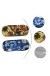 SOIMISS 4 Pcs Couleur Vincent Stockage Rétro Dame LArt Unisexe Cas Idéaux Gogh Lunettes Nuit Étoile Ciel Nature QuelquUn Fe