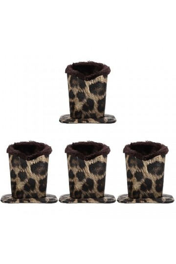 Holibanna Boîte De 4 Pièces Porte-lunettes En Cuir Supports De Lunettes En Peluche Porte-lunettes Doublé De Peluche à Lunette