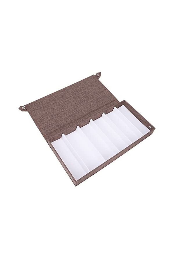 Organisateur de Lunettes de Soleil, étui de Rangement pour Lunettes de Vue avec 6 Emplacements, Organisateur de Lunettes Mult