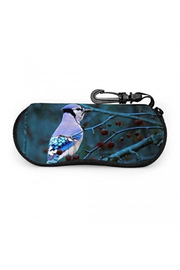 Étui à lunettes, étui souple pour lunettes de soleil Blue Jay Twilight Étui à lunettes en néoprène ultra léger avec fermeture