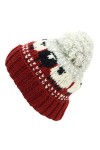 LOUDelephant Bonnet à pompon en laine - Mouton, rose, taille unique