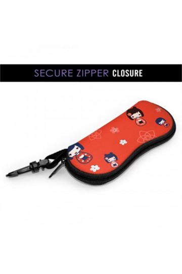 Étui à lunettes, Anime Manga Culture japonaise Lunettes de soleil Étui souple Étui à lunettes ultra léger en néoprène avec fe