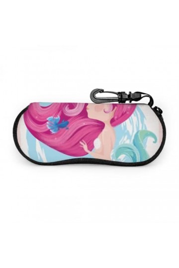 Étui à lunettes, mignon poisson sirène étoile de mer Illustration vectorielle lunettes de soleil étui souple étui à lunettes 