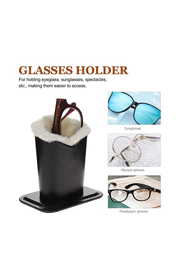 TOPBATHY 4 Pièces Porte-lunettes En Peluche Stockage Daffichage De Lunettes Porte-lunettes De Soleil En Peluche Porte-bifocau