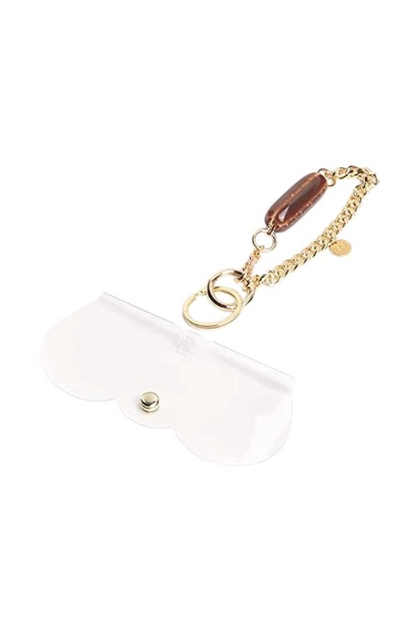 PAREKS Lot de 2 sacs de rangement pour lunettes de soleil - Organisateur de voyage - Porte-clé - Transparent, transparent, 20