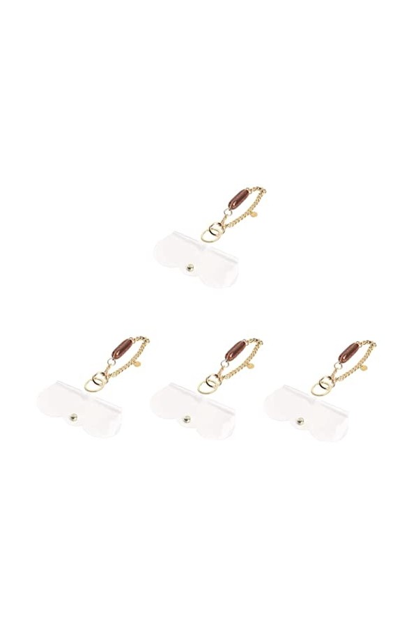 PAREKS Lot de 2 sacs de rangement pour lunettes de soleil - Organisateur de voyage - Porte-clé - Transparent, transparent, 20