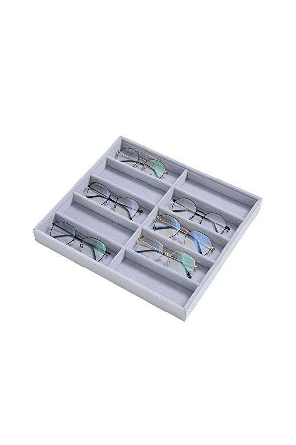 Cyhamse rangement pour lunettes | rangement daffichage lunettes à 12 grilles | Organisateur stockage bijoux portable pour lu
