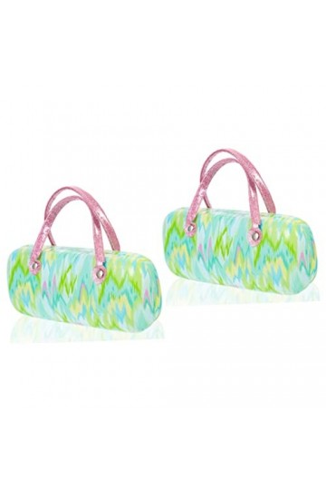 Garneck 2 Pièces Implant En Cuir Pu Métal Support De Stockage De Lunettes Étui à Lunettes Avec Poignée Étui Multi Lunettes De