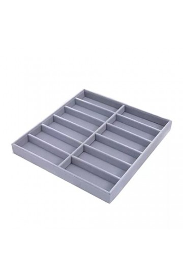 Liummrcy Coupe daffichage Velvet Lunes 12 Lunettes de Grille Organisateur Boîte à Lunettes Coupe de Rangement Porte-lunes