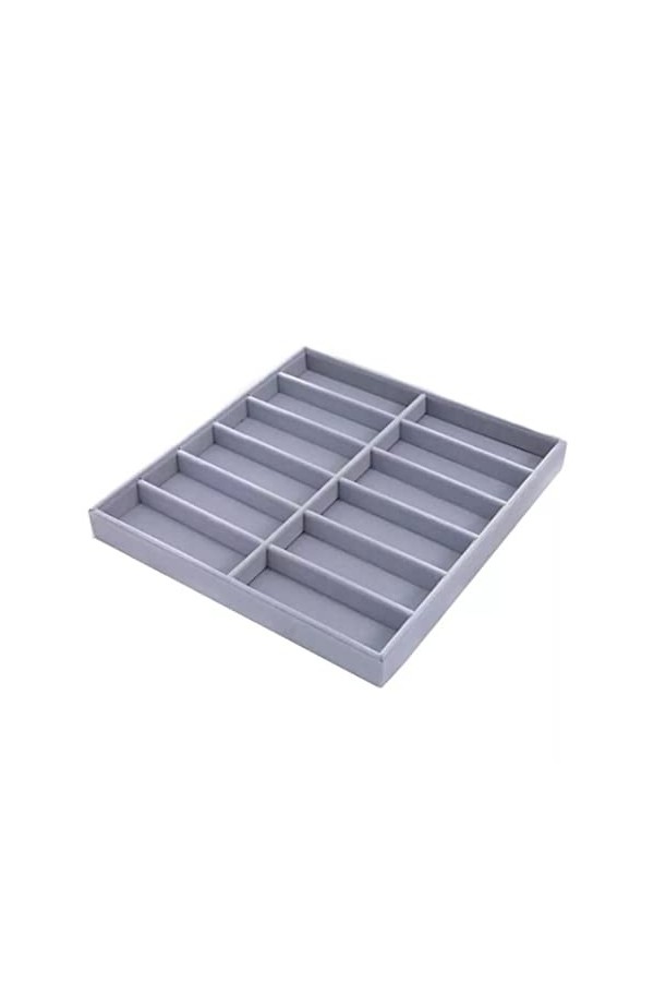 Liummrcy Coupe daffichage Velvet Lunes 12 Lunettes de Grille Organisateur Boîte à Lunettes Coupe de Rangement Porte-lunes