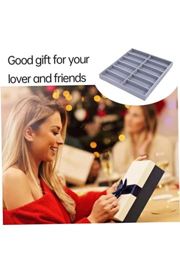 Liummrcy Coupe daffichage Velvet Lunes 12 Lunettes de Grille Organisateur Boîte à Lunettes Coupe de Rangement Porte-lunes