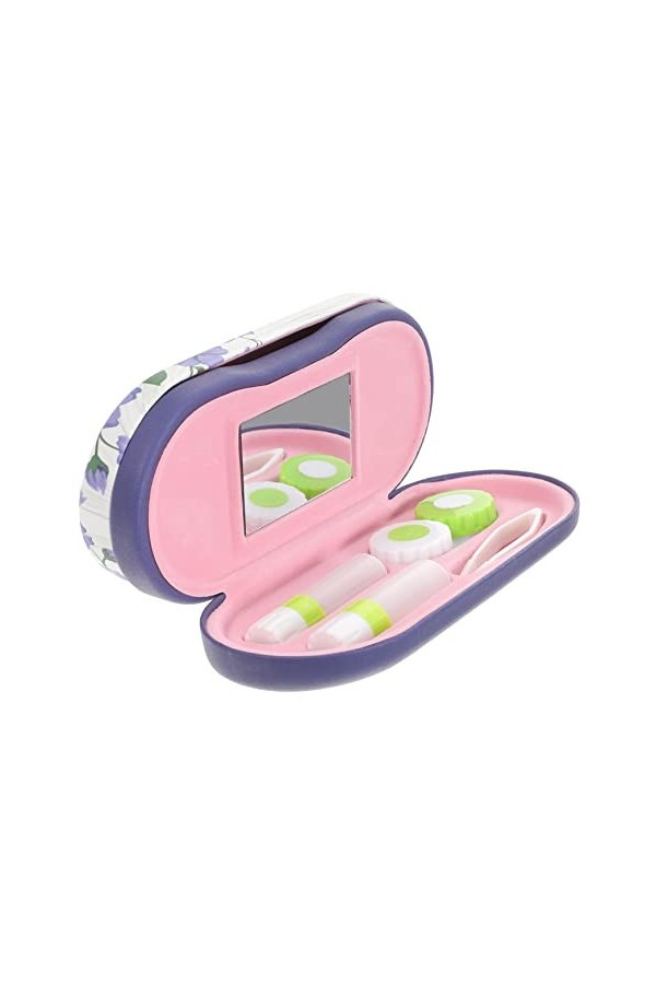 COOLHIYA 1 Jeu Étui à Lunettes Double Couche Récipient à Verres Sacs à Lunettes à Double Usage Étui à Lunettes Double Face Mi