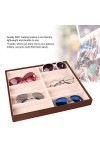 Eulbevoli Boîte à Lunettes de Soleil, boîte à Lunettes légère et Durable 10 grilles pour Organiser Les Lunettes pour Afficher