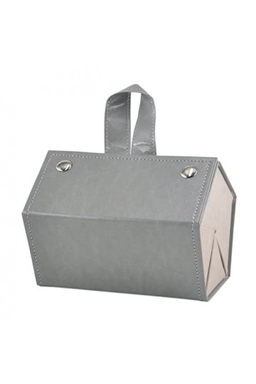 Étui de rangement portable pour lunettes de soleil avec 5 emplacements pliables pour plusieurs lunettes, gris, taille unique