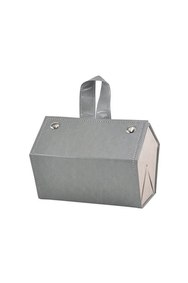 Étui de rangement portable pour lunettes de soleil avec 5 emplacements pliables pour plusieurs lunettes, gris, taille unique