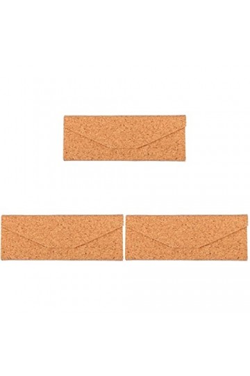 SOIMISS 3 Pièces à Lunettes Vitrine De Lunettes Pu Étuis De Protection Pour Lunettes Organisateur De Lunettes De Soleil Lunet