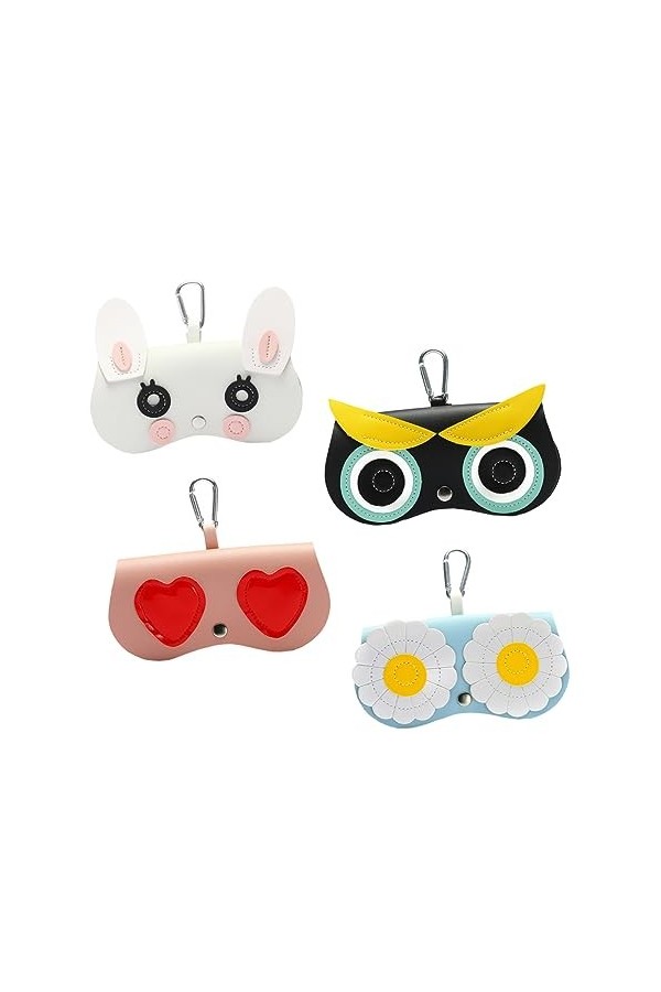 GALPADA 4Pcs Lunettes Sac Pendentif Lunettes De Soleil Pour Femmes Porte-Verres Lunettes De Soleil Porte-Lunettes Sac De Rang