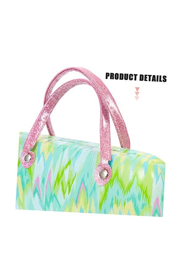 Gadpiparty 3 Pièces Implant En Cuir Pu Métal Couverture De Lunettes Étui à Lunettes De Couleur Lunettes De Poche Main Étui à 